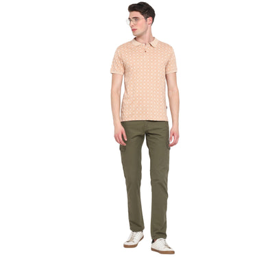 Red Chief Beige Aop Printed T-Shirt for Men O-8220038 026