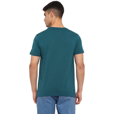 Red Chief Teal Solid T-Shirt for Men O-8220040 FG05