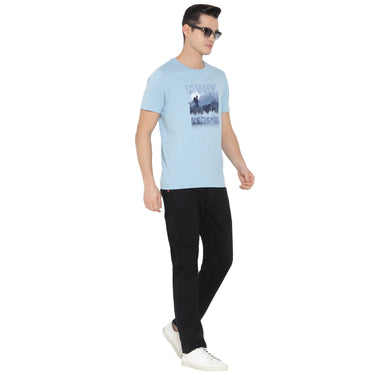 Red Chief Light Blue T-Shirt for Men O-8220050 081