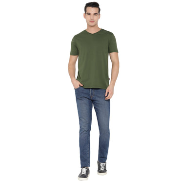 Red Chief Olive T-Shirt for Men O-8220052 124