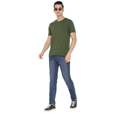 Red Chief Olive T-Shirt for Men O-8220052 124