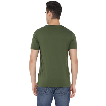 Red Chief Olive T-Shirt for Men O-8220052 124