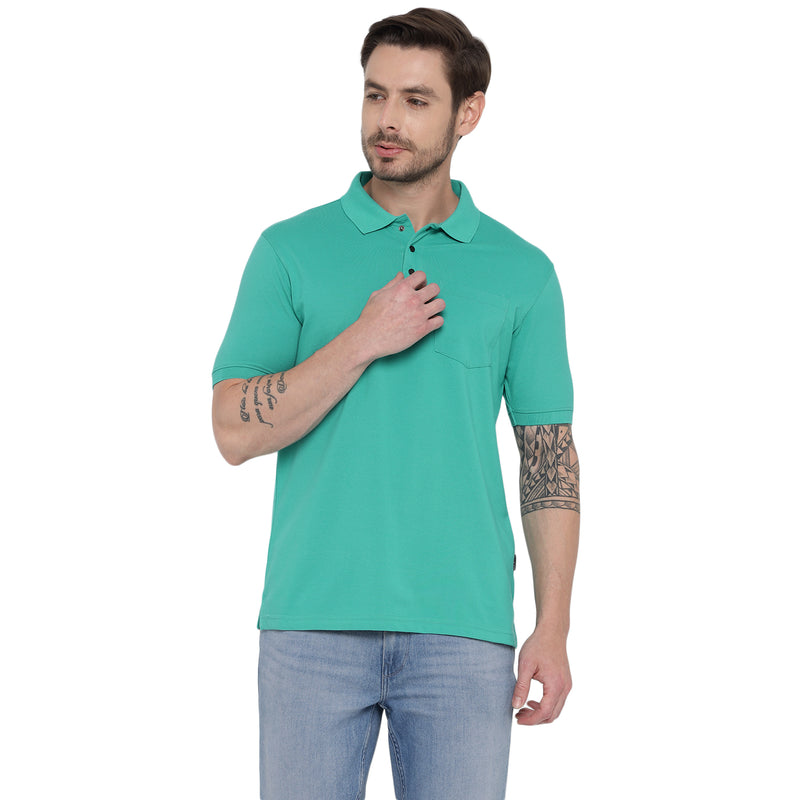 RED CHIEF Camou Green Cotton Poly T-Shirt for Men O-8220054 1148