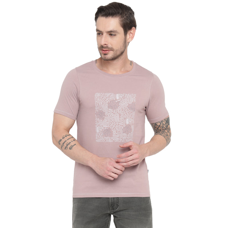 RED CHIEF Pink Cotton Poly T-Shirt for Men O-8220068 059