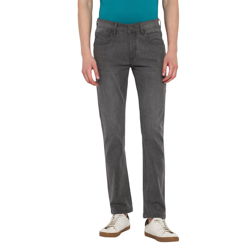 Red Chief Gray Solid Jeans for Men O-8560112 005