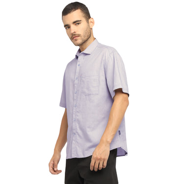 RED CHIEF Gray Cotton Casual Shirt for Men O-8120046 005