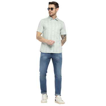 RED CHIEF Mint Cotton Casual Shirt for Men O-8120051 G00176