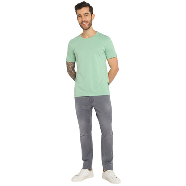 RED CHIEF Green Cotton Poly T-Shirt for Men O-8220071 024
