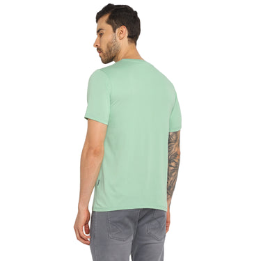 RED CHIEF Green Cotton Poly T-Shirt for Men O-8220071 024