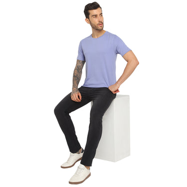 RED CHIEF Purple Cotton Poly T-Shirt for Men O-8220071 171