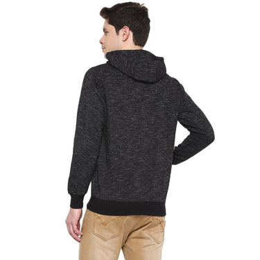 Red Chief Jet Black Texture Sweatshirt for Men O8310007 G0021