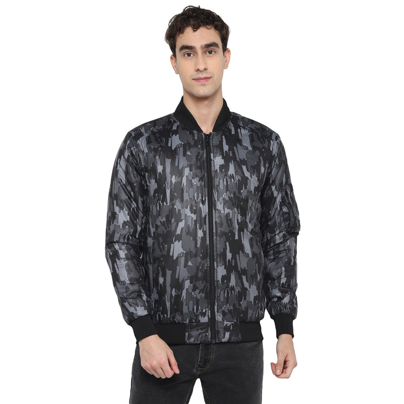Red Chief Gray Printed Jacket for Men O8310011 005