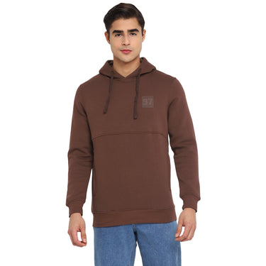 Red Chief Brown Solid Sweatshirt for Men O8310020 003
