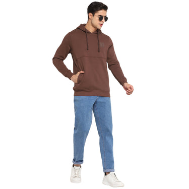 Red Chief Brown Solid Sweatshirt for Men O8310020 003