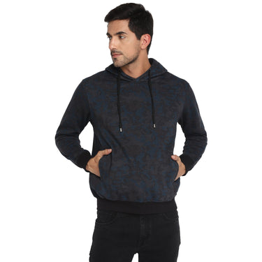 Red Chief Blue Solid Sweatshirt for Men O8310021 002
