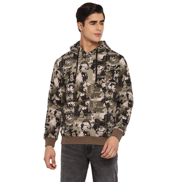 Red Chief Olive Solid Sweatshirt for Men O8310022 G0044
