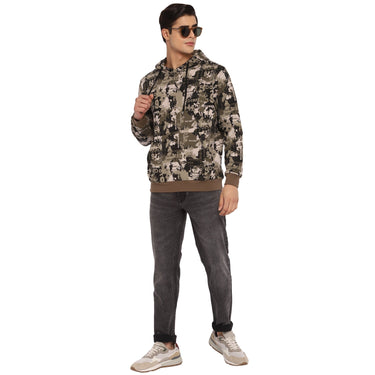 Red Chief Olive Solid Sweatshirt for Men O8310022 G0044