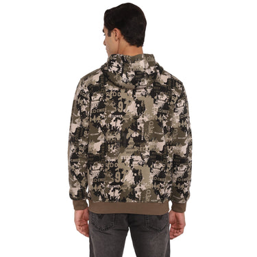 Red Chief Olive Solid Sweatshirt for Men O8310022 G0044