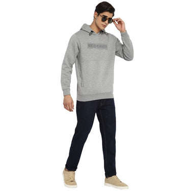 Red Chief Gray Solid Sweatshirt for Men O8310024 005