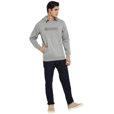 Red Chief Gray Solid Sweatshirt for Men O8310024 005