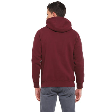 Red Chief Maroon Solid Sweatshirt for Men O8310025 376