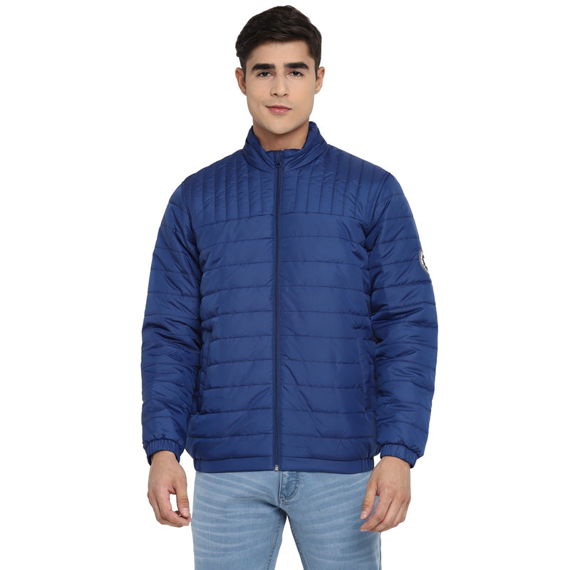 Red Chief Blue Solid Jacket for Men O8310033 002