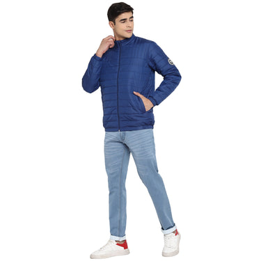 Red Chief Blue Solid Jacket for Men O8310033 002