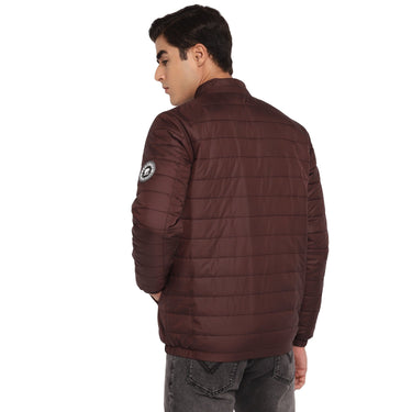 Red Chief Maroon Solid Jacket for Men O8310033 376