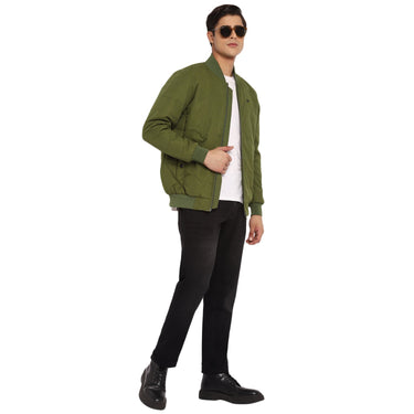 Red Chief Light Green Solid Jacket for Men O8310039 024
