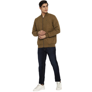 Red Chief Brown Solid Jacket for Men O8310039 430
