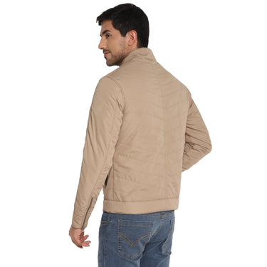 Red Chief Beige Solid Jacket for Men O8310040 026