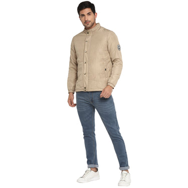 Red Chief Beige Solid Jacket for Men O8310041 026