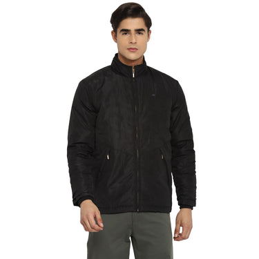 Red Chief Black Printed Jacket for Men O8310043 001