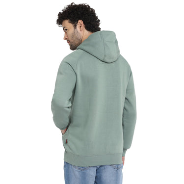 Red Chief Light Green Solid Sweatshirt for Men O8310046 024