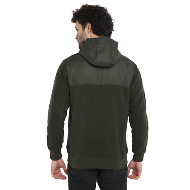 Red Chief Olive Texture Sweatshirt for Men O8310047 124