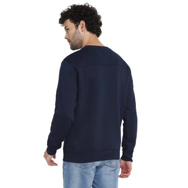 Red Chief Navy Solid Sweatshirt for Men O8310048 156