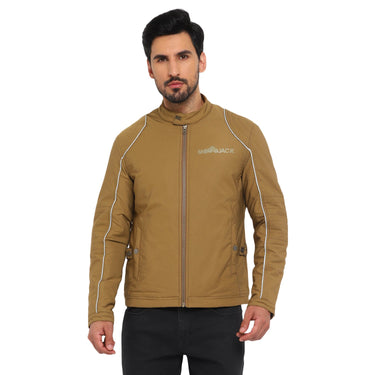 Red Chief Khaki Solid Jacket for Men O8310049 119