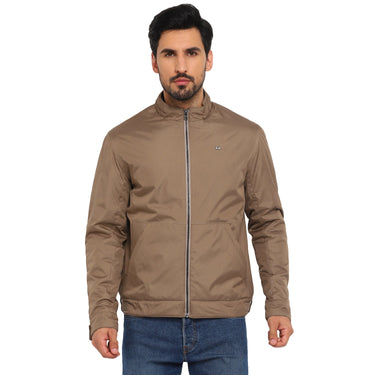 Red Chief Khaki Solid Jacket for Men O8310050 119