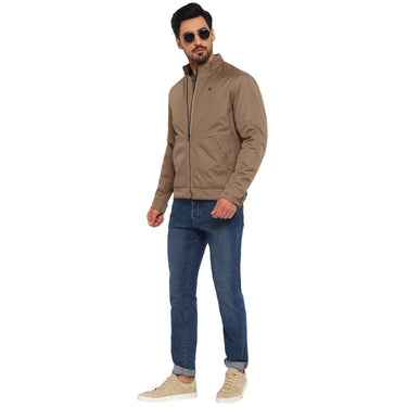 Red Chief Khaki Solid Jacket for Men O8310050 119