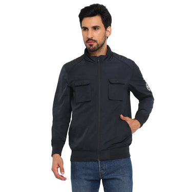Red Chief Navy Solid Jacket for Men O8310052 G0039