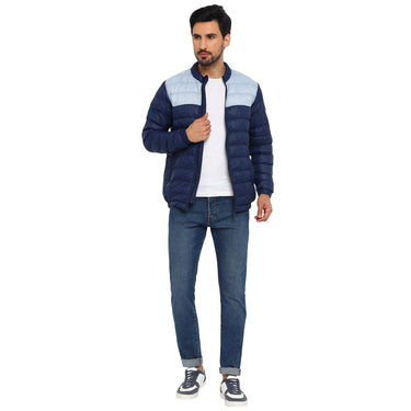 Red Chief Blue Solid Jacket for Men O8310053 002