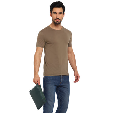 Red Chief Dark Green Solid Jacket for Men O8310053 140