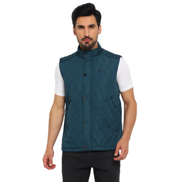 Red Chief Teal Solid Jacket for Men O8310055 815