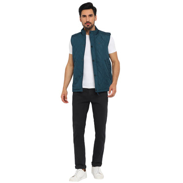 Red Chief Teal Solid Jacket for Men O8310055 815