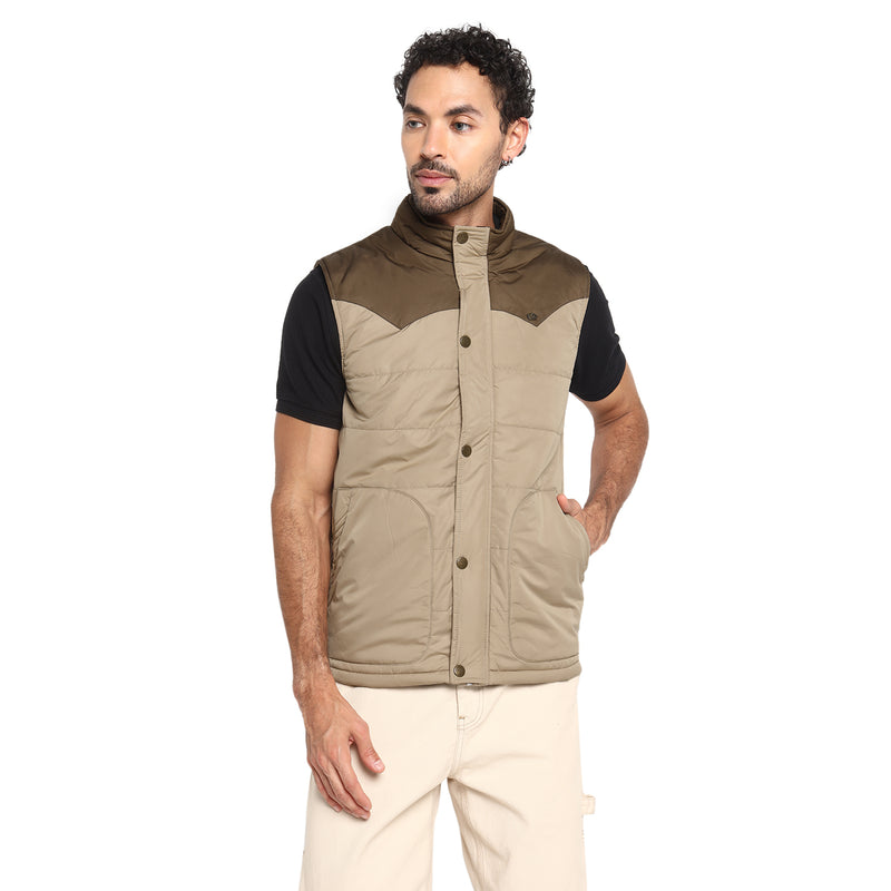 RED CHIEF Brown/Beige Polyester Jacket for Men O-8310076 073