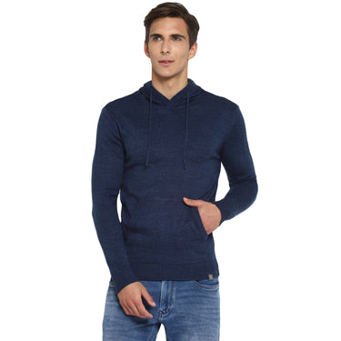Red Chief Navy Solid Sweater for Men O8410002 156