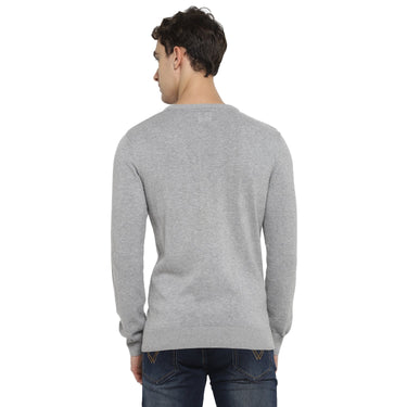 Red Chief Gray Millange Stripper Sweater for Men O8410005 G0024