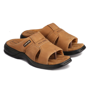 Red Chief Rust Leather Formal Slipper For Men Rc0216 022
