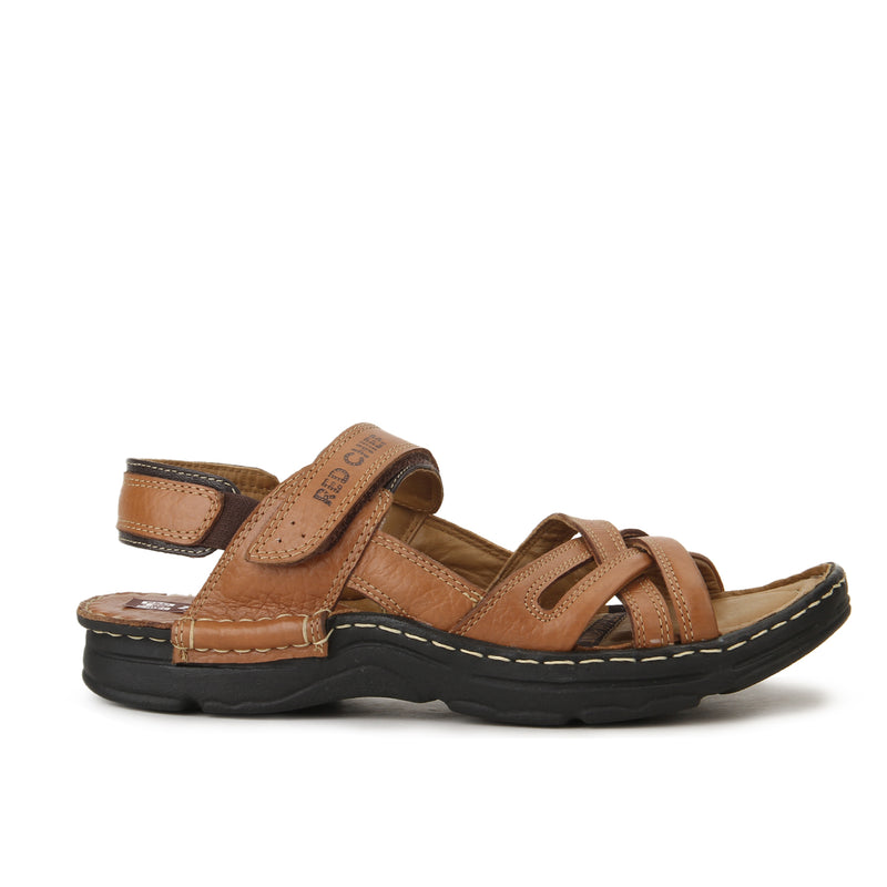 RED CHIEF Elephant Tan Leather Sandal for Men RC0579 107