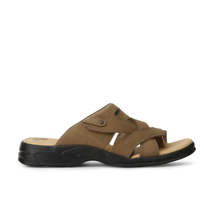 RED CHIEF Rust Leather Slipper for Men RC0593 022